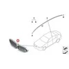 Originalus BMW 3 serijos G20 priekinis centrinis grotelių šešėlinis linija 51138072085