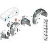 Originalus BMW 5 G30 G31 Priekinis Dešinysis Ratų Korpusas Priekinė Sekcija 51717340786