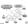 Originalus BMW BMW I X1 G70 U06 U11 I20 216i 218d 218i Pirštinės dėžutės šviesa 63315A42417
