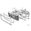 Originalus BMW E12 Sedano sandarinimo rėmas kairėje OEM 63211361521