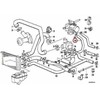 Originalus BMW E28 E30 E34 Z1 kupė aušinimo sistemos vandens žarna OEM 13541719966