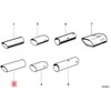 Originalus BMW E30 E34 kupė universalas sedanas juodas išmetimo vamzdžio apdailos OEM 82119401092