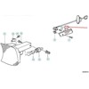 Originalus BMW E32 E34 papildomas posūkio kampinis žibintas kairysis OEM 63131378009