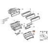 ORIGINALUS BMW E46 3 serijos 18mm NAV HVAC klimato kontrolės perkėlimo įrenginys - dešinėje pusėje