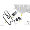 Originalus BMW E65 E66 sedanas V formos diržas 6PK X 1555 OEM 11287631818