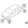 Originalus BMW E87 116i 118d Pdc-jutiklio laikiklis priekyje, kairėje pusėje 51117118155