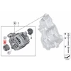 Originalus BMW F07 generatoriaus skriemulys 12317808026