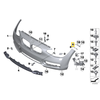 Originalus BMW F20 F21 F22 F23 MOS 114d Palaikymo šoninis skydelis priekinis dešinysis 51117245764