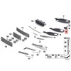 Originalus BMW F35 dalinis atviras grotelės rūko žibinto groteles dešinė OEM 51117287848