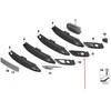 Originalus BMW F45 Priekinis Atviras Rūko Žibinto Grotelės Sporto Linija PDC Kairysis OEM 51117407699