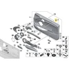Originalus BMW F55 F56 3 durų 5 durų durų užraktų mygtuko dangtelis OEM 51417312066