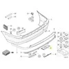 Originalus BMW Flap Towbar Bumper Juodas 3er e46 51128227569 OEM