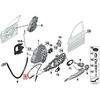 Originalus BMW hibridinis M3 F30 Bowden kabelis išorinėms durų rankenoms priekyje 51217259828