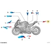 Bmw K66 M 1000 Rr Dekoratyvinis Apdailos Elementas Galinis Šoninis Skydelis Dešinė Originalus 51149830094