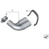 Originalus BMW M Performance išmetimo vamzdžio apdailos galas chromuotas F30 18302296889