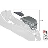 Originalus BMW X1 F39 F45 F46 F48 buferinis ribotuvas centrinio porankio dangteliui 51169387379