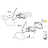 Originalus BMW X3 E53 šoninio veidrodžio variklio O/S remonto rinkinys OEM 67138381996
