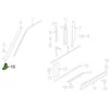 Originalus LAND ROVER 13-18 Range Rover Priekinis Kairysis Durų Izoliatorius LR040775