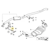 Originalus OE BMW X3 E83 X3 2.0d 3.0d 3.0sd SAV laikiklis 18203424017