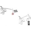 Originalus OEM BMW E3 Sedano Galinis Sparnas Oro Išleidimo Grotelės Kairė 51131805579