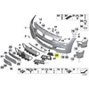 ORIGINALUS OEM BMW F30 F31 F35 F35N Priekinis buferis M apdailos groteles dešinė 51118054262