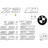 ORIGINALUS OEM BMW Z3 Roadster Bagažo Dangčio 3 Emblema Ženklelis Logotipas 51148399310