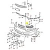 Originalus OEM priekinis bamperio grotelių juodas groteles kairysis Porsche Boxster 986 1997-2002