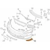 Originalus PORSCHE 911 Carrera dešinysis apdailos elementas satino juodos spalvos 9975055260001C