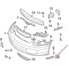 Originalus PORSCHE Boxster 987 kairysis apdailos elementas satino juodas 9875055250001C