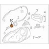 Originalus PORSCHE Cayenne 9PA lemputės laikiklis 95563113301