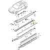 Originalus PORSCHE Cayenne durų slenksčio apdaila kairėje gale satino juoda 958559539009B9