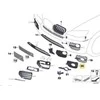 Originalus priekinis bamperio rūko žibintas uždarytas grotelė dešinėje tinka BMW X6 E71 E72 Hyb 08-14