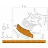 Originalus TOYOTA 15-16 RC350 Priekinis Bamperis Apatinis Grotelės 5310224100