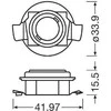 OSRAM LEDriving adapteris Night Breaker H7 LED, lempos laikiklis, sidabrinis
