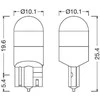 OSRAM Night Breaker W5W T10 LED lemputės 12V | Baltos | Teisėtos naudoti kelyje | 2 vnt.