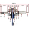 Other Alkūninis velenas ATV ​​110/125 CROSS MOPED 154FMI