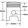 Other CILINDRAS HONDA CB 150 ROMET CRS/ZK/125FX HW 62mm
