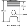 Other CILINDRAS YAMAHA JOG 50 40mm 2JA PIN 10mm HW
