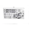 Other Dviračio lipdukas MERIDA juodai pilkas 330x160mm