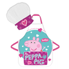 Peppa Pig Hello Kids prijuostė ir kepurė