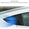 Other Šoninio lango spoileris "Tesla Model Y" 2021-2023 m. modeliui - 2 vnt. ABS trikampio dangtelis, juodas