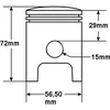 Other Stūmoklis MZ ETZ 150 56.50mm 1 STD aštrus