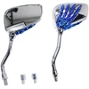 Other VEIDRODĖLIAI M10 M8 CHROMUOTI TRUMPI CHOPPER BONE SC