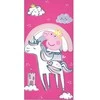 Peppa Pig Vienaragis vonios rankšluostis, paplūdimio rankšluostis 70x140cm