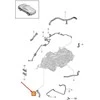 Porsche 718 Cayman 982 Variklio Vėdinimo Linija 9A210752100 NAUJA ORIGINALI