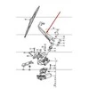 Porsche 911 1989-1998 Priekinio stiklo valytuvo svirtis ORIGINALI 99362803200