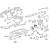 Porsche 911 996 997 Gėrimų laikiklis Satin juodas Originalus 9865521840001C