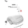 Porsche 911 Carrera 992 2019 2020 Užrašas Sidabrinis Originalus 992853675BOU2