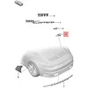 Porsche 911 Carrera 992 2019 2020 Užrašas Sidabrinis Originalus 992853675BOU2