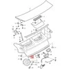 Porsche 911 GT2RS 997 Gasket Galinio Gaubto Aerokit Originalus 99751261101